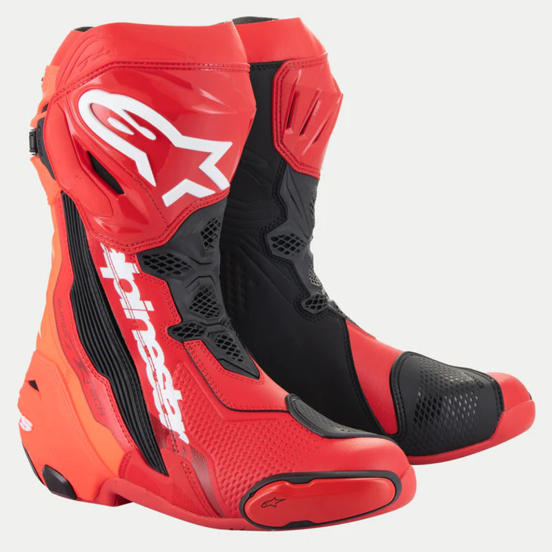 ALPINESTARS SUPERTECH R V2 BOOT Red Fluro Red Highside Shop