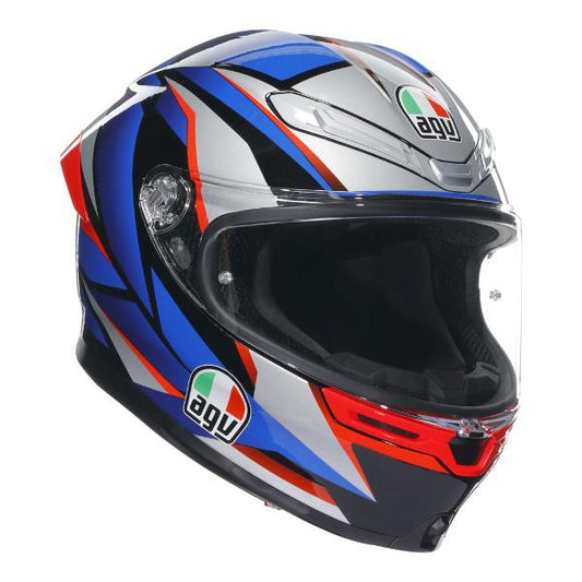 AGV K6 S Slashcut Blue/Red