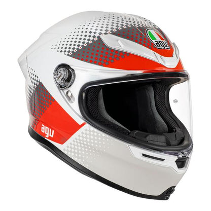 AGV K6 S Smu Fision White/Red/Light Grey