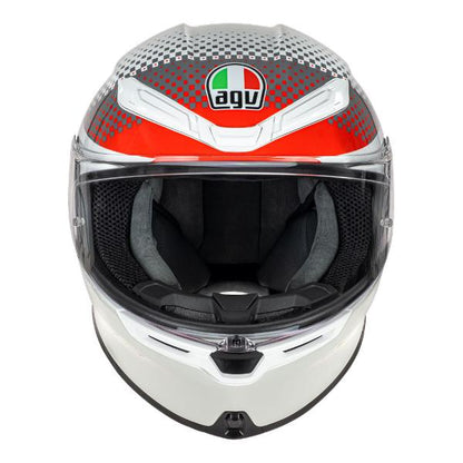 AGV K6 S Smu Fision White/Red/Light Grey