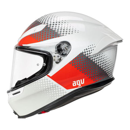 AGV K6 S Smu Fision White/Red/Light Grey