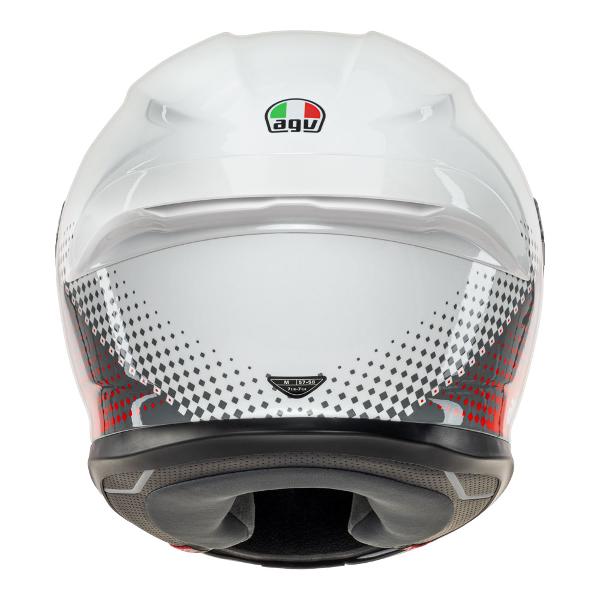 AGV K6 S Smu Fision White/Red/Light Grey