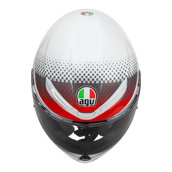 AGV K6 S Smu Fision White/Red/Light Grey