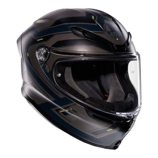 AGV K6 S Enhance Matt Grey/Fluro Yellow