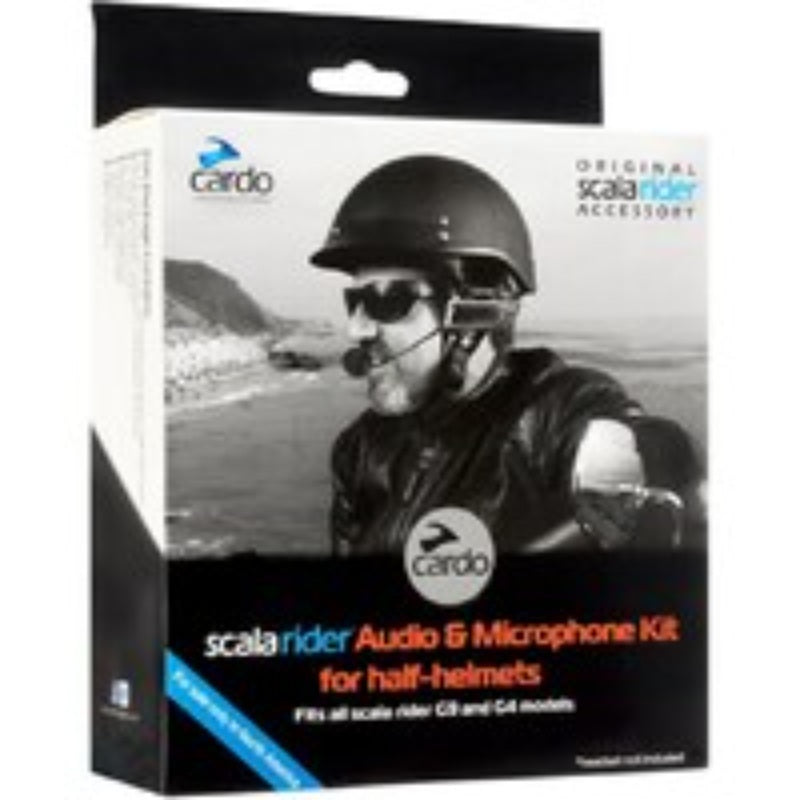 Cardo G4/G9/G9X Audio & Microphone Half Helmet Kit