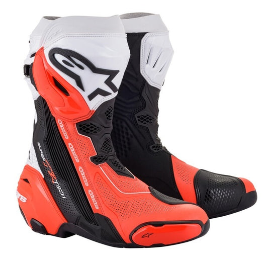 ALPINESTARS SUPERTECH R V2 VENTED BOOT Black/White/Red/Fluro