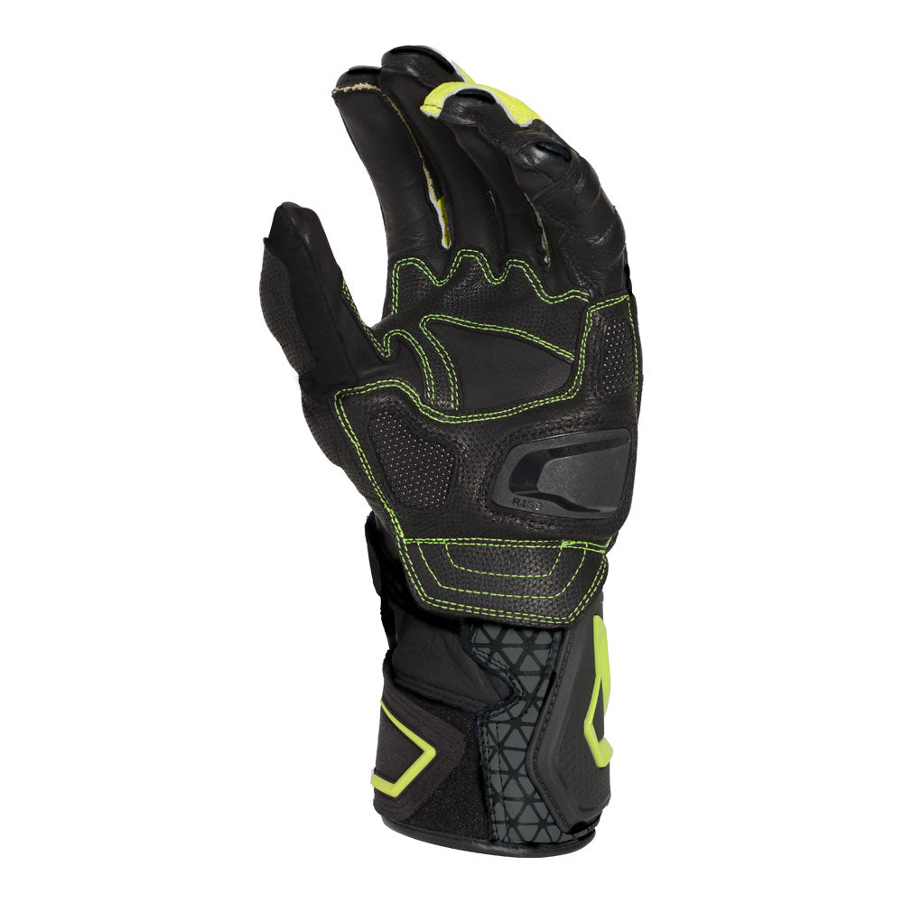 Macna Track R Gloves Black/Grey/Fluro Yellow