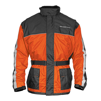 Nelson-Rigg Solo Storm Rain Jacket Hi-Viz Orange/ Black