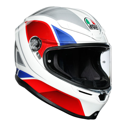 AGV K6  Hyphen White/Red/Blue