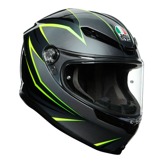 AGV K6  Flash Grey/Black/Lime