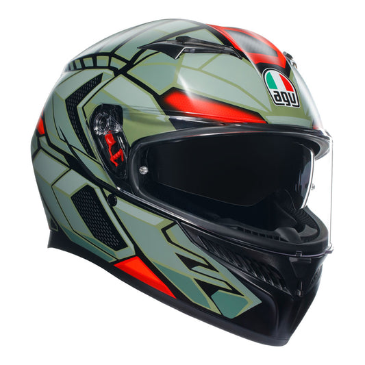 AGV K3 Decept Matt Black Green Red