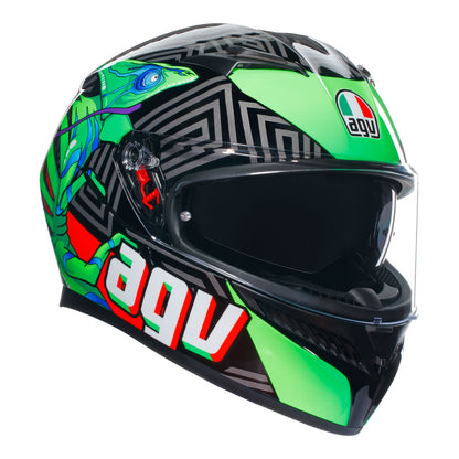 AGV K3 Kameleon Black Red Green