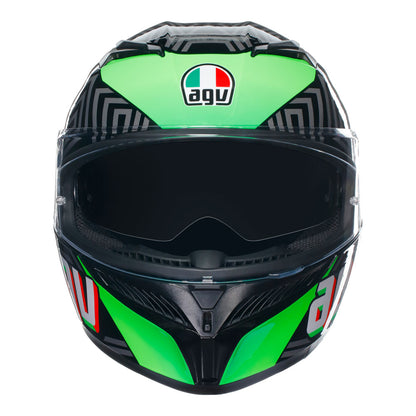 AGV K3 Kameleon Black Red Green