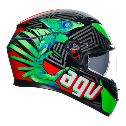 AGV K3 Kameleon Black Red Green