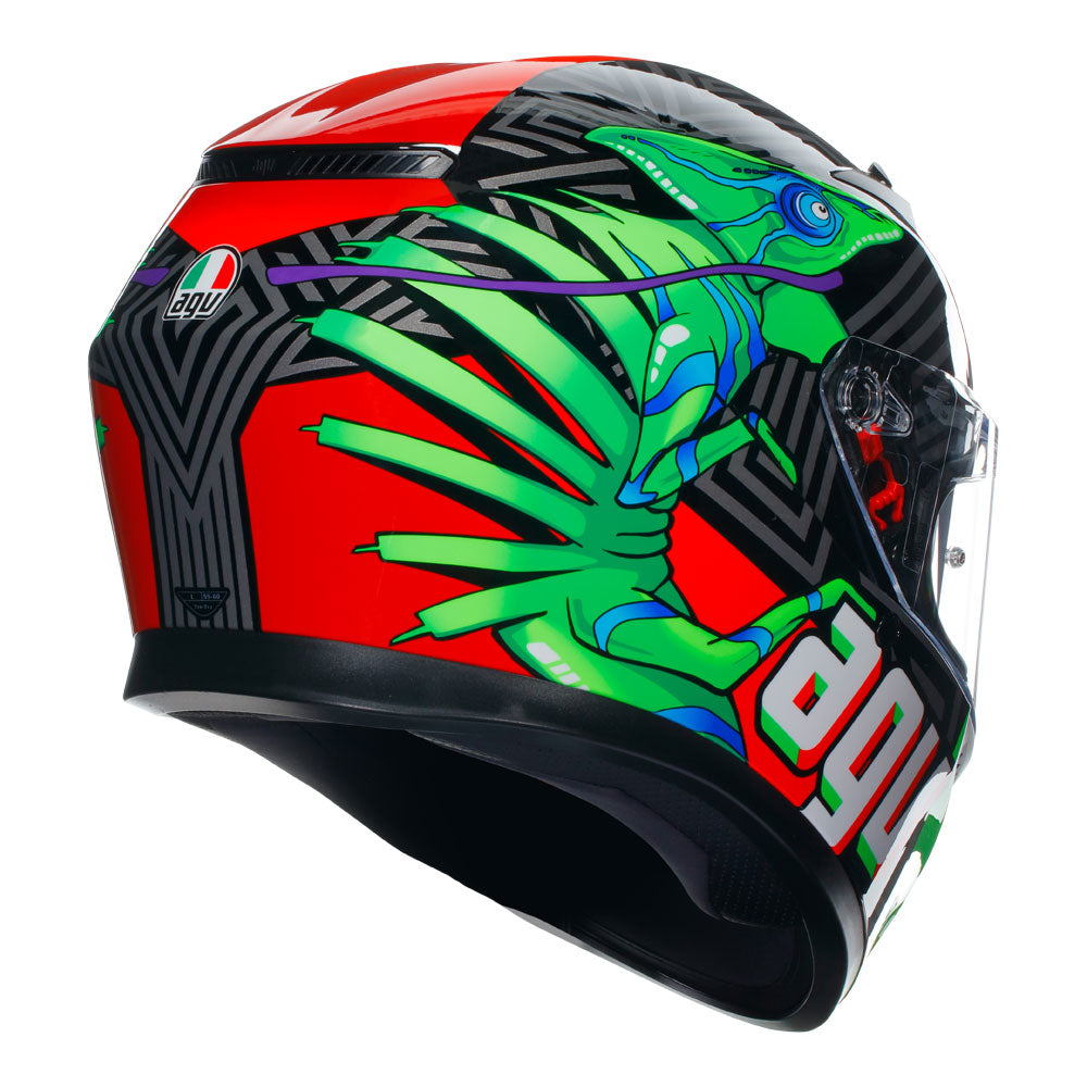 AGV K3 Kameleon Black Red Green