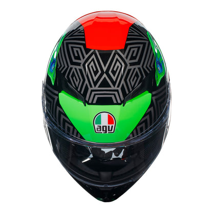 AGV K3 Kameleon Black Red Green