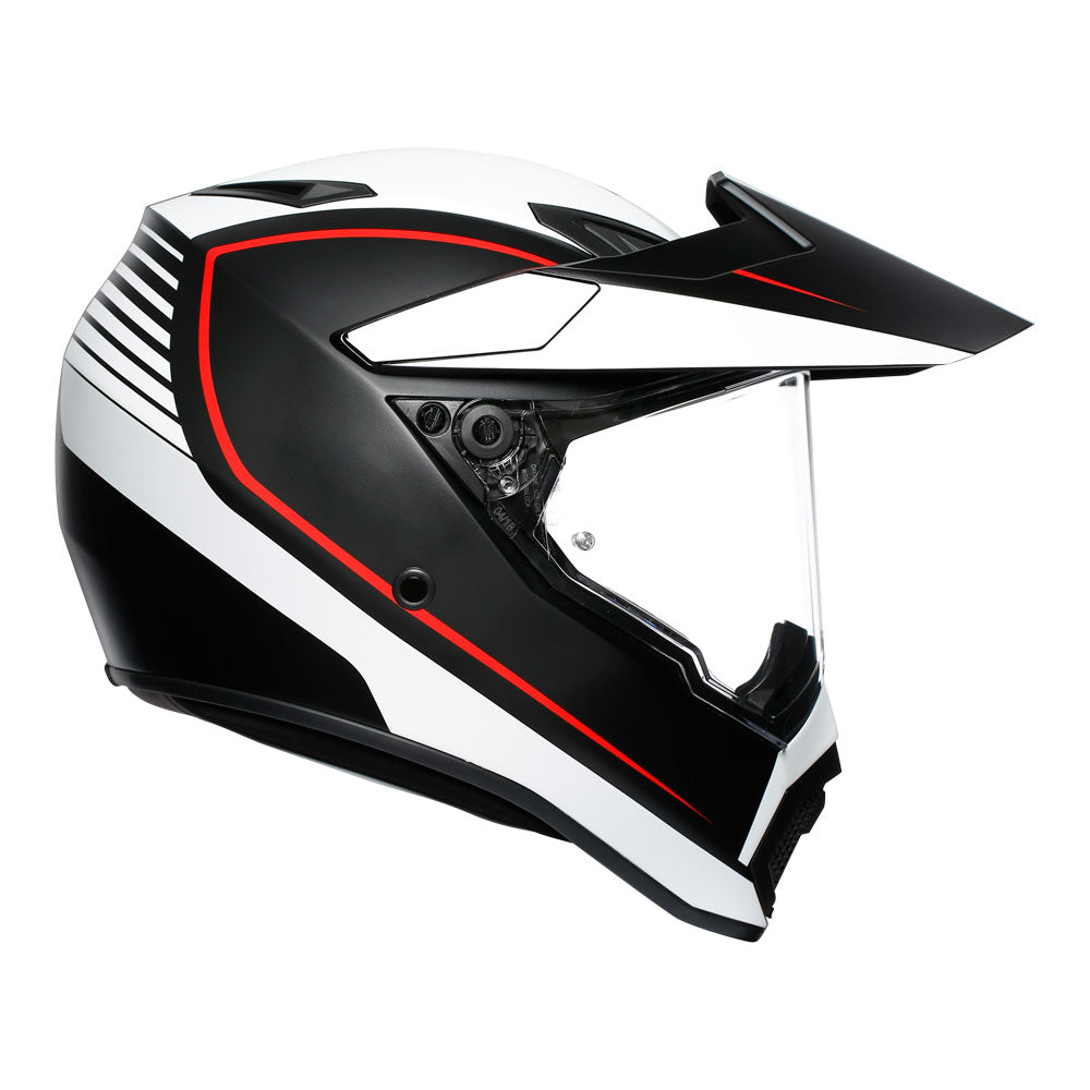 AGV Ax9  Pacific Road Multi  Matt Black/White/Red