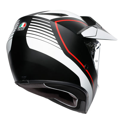 AGV Ax9  Pacific Road Multi  Matt Black/White/Red