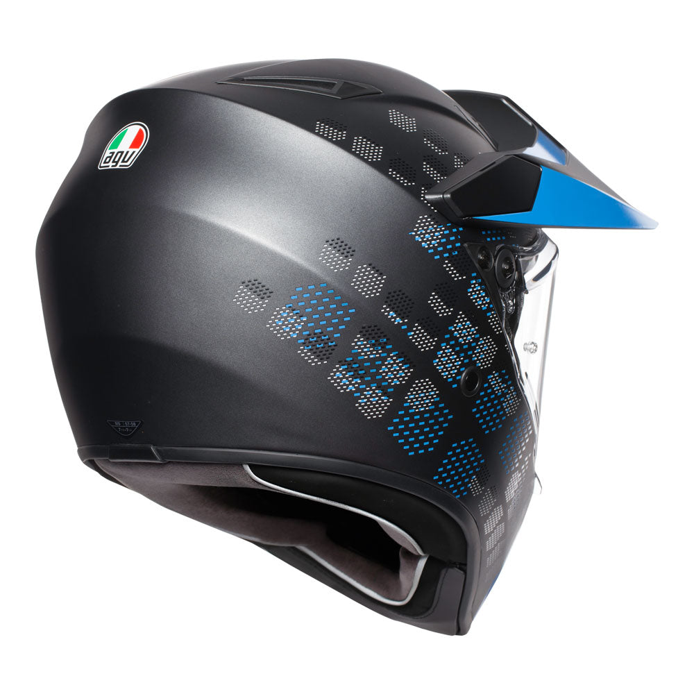 AGV Ax9  Antartica Matt Black/Cyan