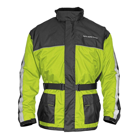 Nelson-Rigg Solo Storm Rain Jacket Hi-Viz Yellow/Black