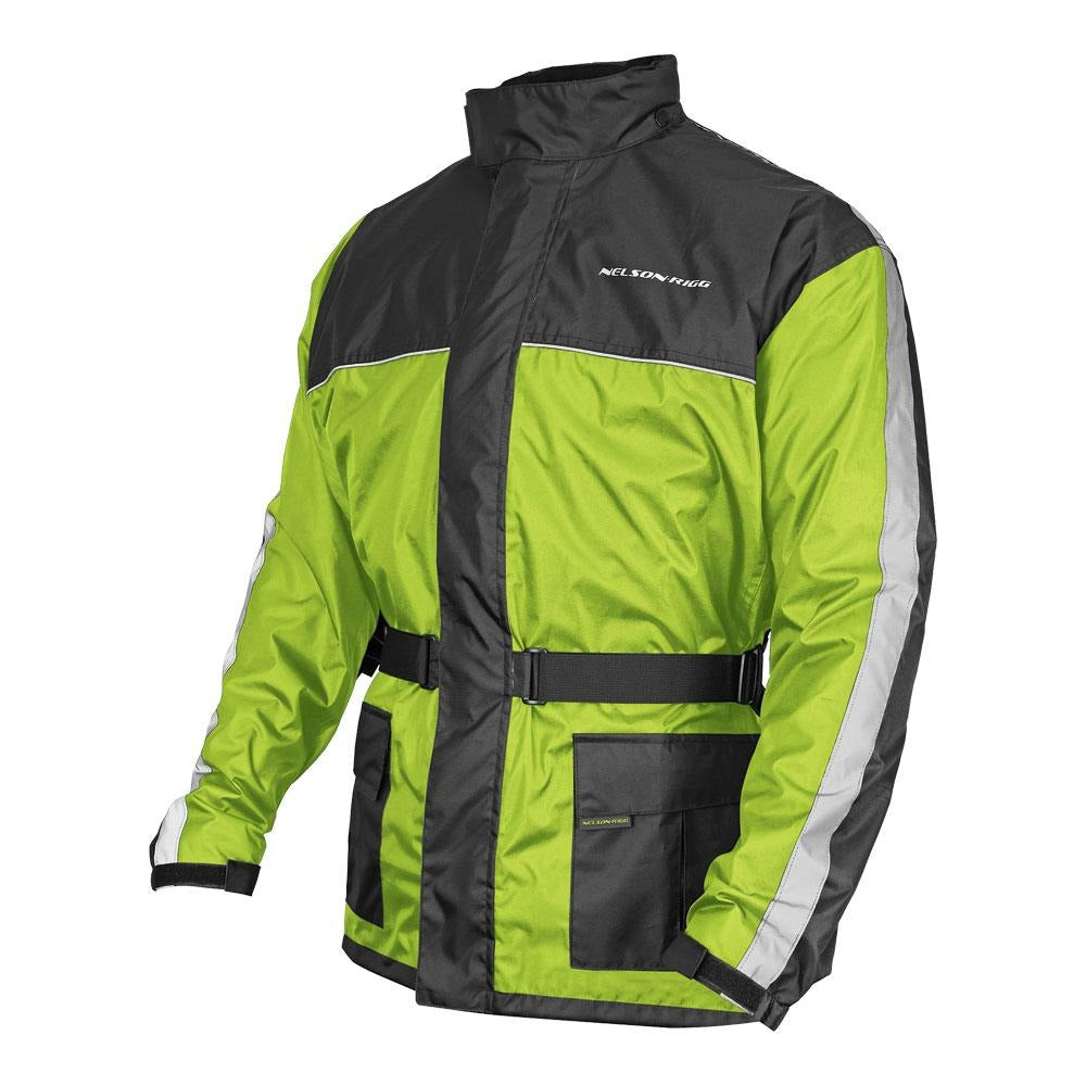 Nelson-Rigg Solo Storm Rain Jacket Hi-Viz Yellow/Black