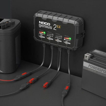 Noco Genius 2X4 : Bank Charger - 6/12V 2A X 4 Batteries