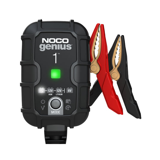 Noco Genius 1 Battery Charger For Lead Acid 6 & 12V And 12.8V Lithium Batteries