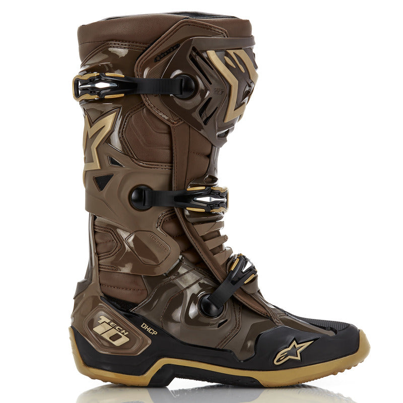 ALPINESTARS TECH 10 (MY20) Dark Brown Kangaroo Gold