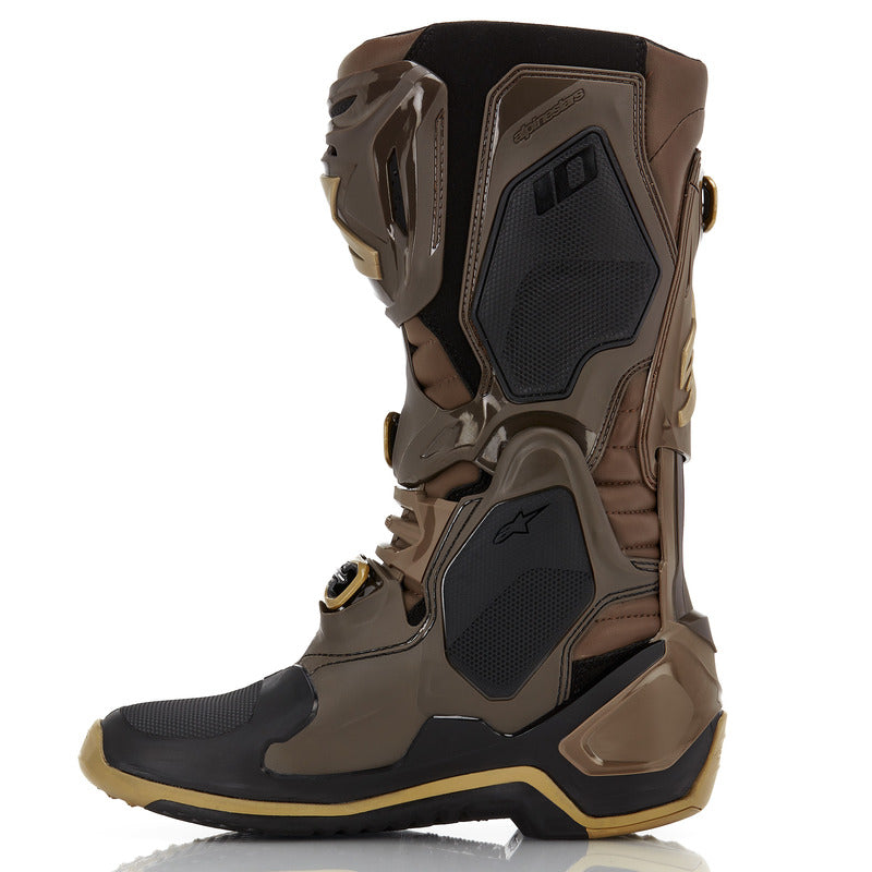 ALPINESTARS TECH 10 (MY20) Dark Brown Kangaroo Gold