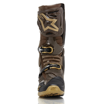 ALPINESTARS TECH 10 (MY20) Dark Brown Kangaroo Gold