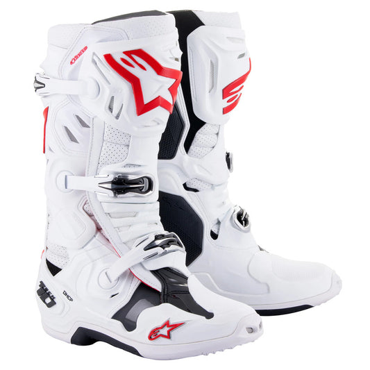 ALPINESTARS TECH 10 SUPERVENTED WHITE BRIGHT RED