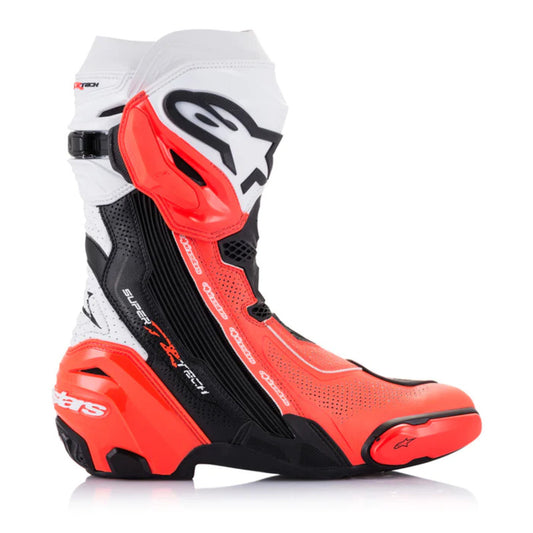 ALPINESTARS SUPERTECH R V2 VENTED BOOT Black/White/Red/Fluro