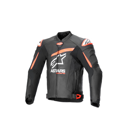 ALPINESTARS GP PLUS R V4 AIRFLOW LEATHER JACKET - BLACK/RED/FLURO/WHITE