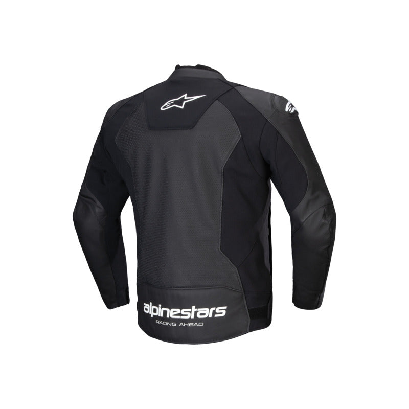 Alpinestars Faster V3 Air Leather Jacket Black White