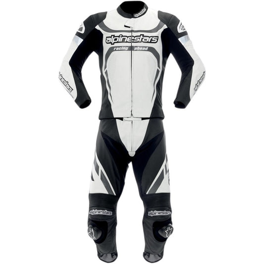 Alpinestars Motegi 2PC Leather Suit WHITE/BLACK