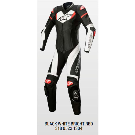 Alpinestars Womens GP Plus 1PCE Suit BLACK/WHITE/BRIGHTRED