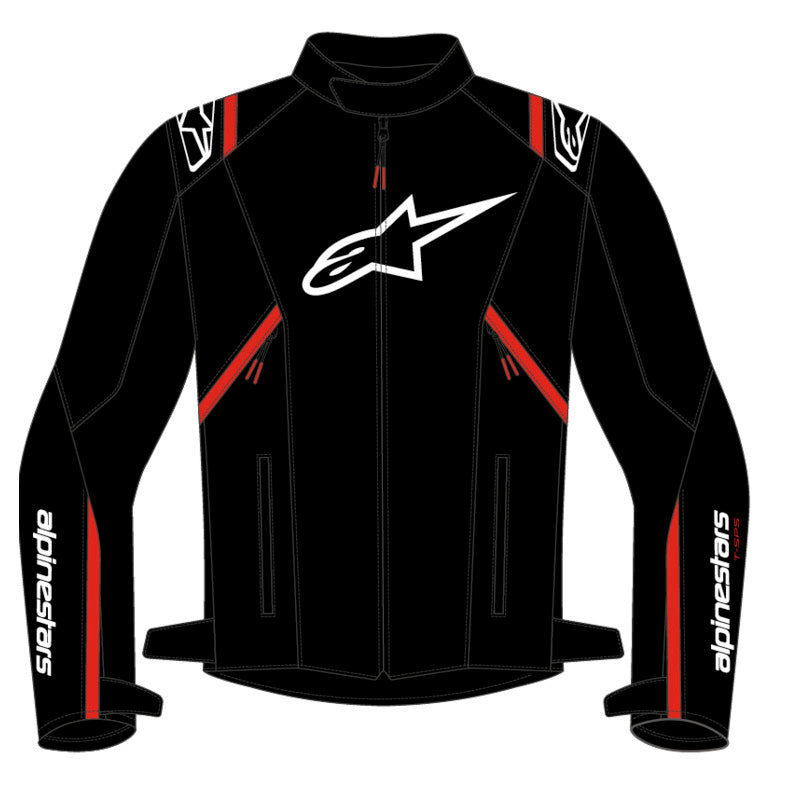 Alpinestars T-SPS V2 WP Jacket Black White Fluro Red