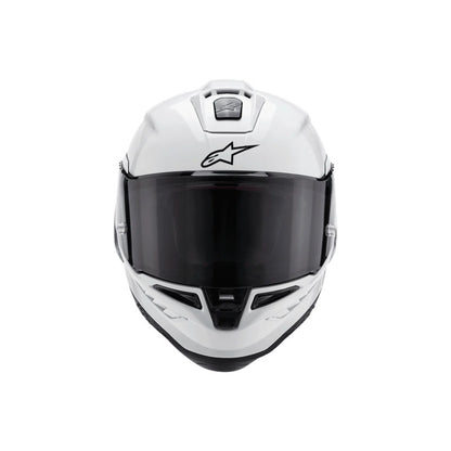 Alpinestars SUPERTECH SR10 SOLID HELMET ECE 22.06 White Gloss/Matt Black