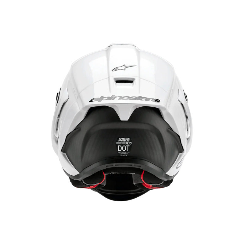 Alpinestars SUPERTECH SR10 SOLID HELMET ECE 22.06 White Gloss/Matt Black