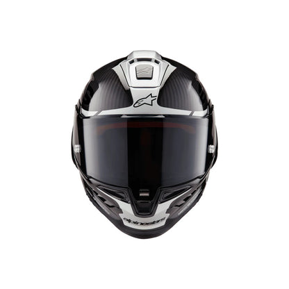 Alpinestars SUPERTECH SR10 SOLID HELMET ECE 22.06 Black Carbon/Silver/Black Gloss