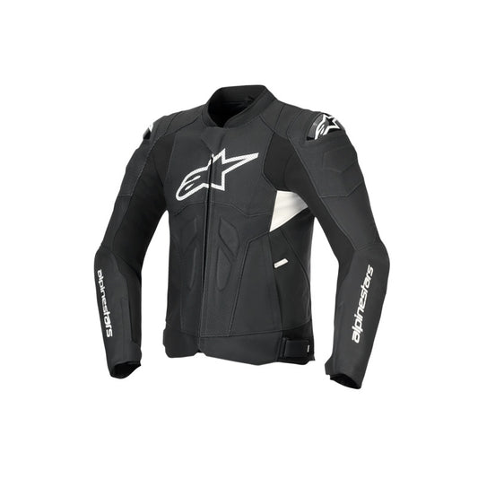 Alpinestars DUSK AIRFLOW LEATHER JACKET BLACK WHITE