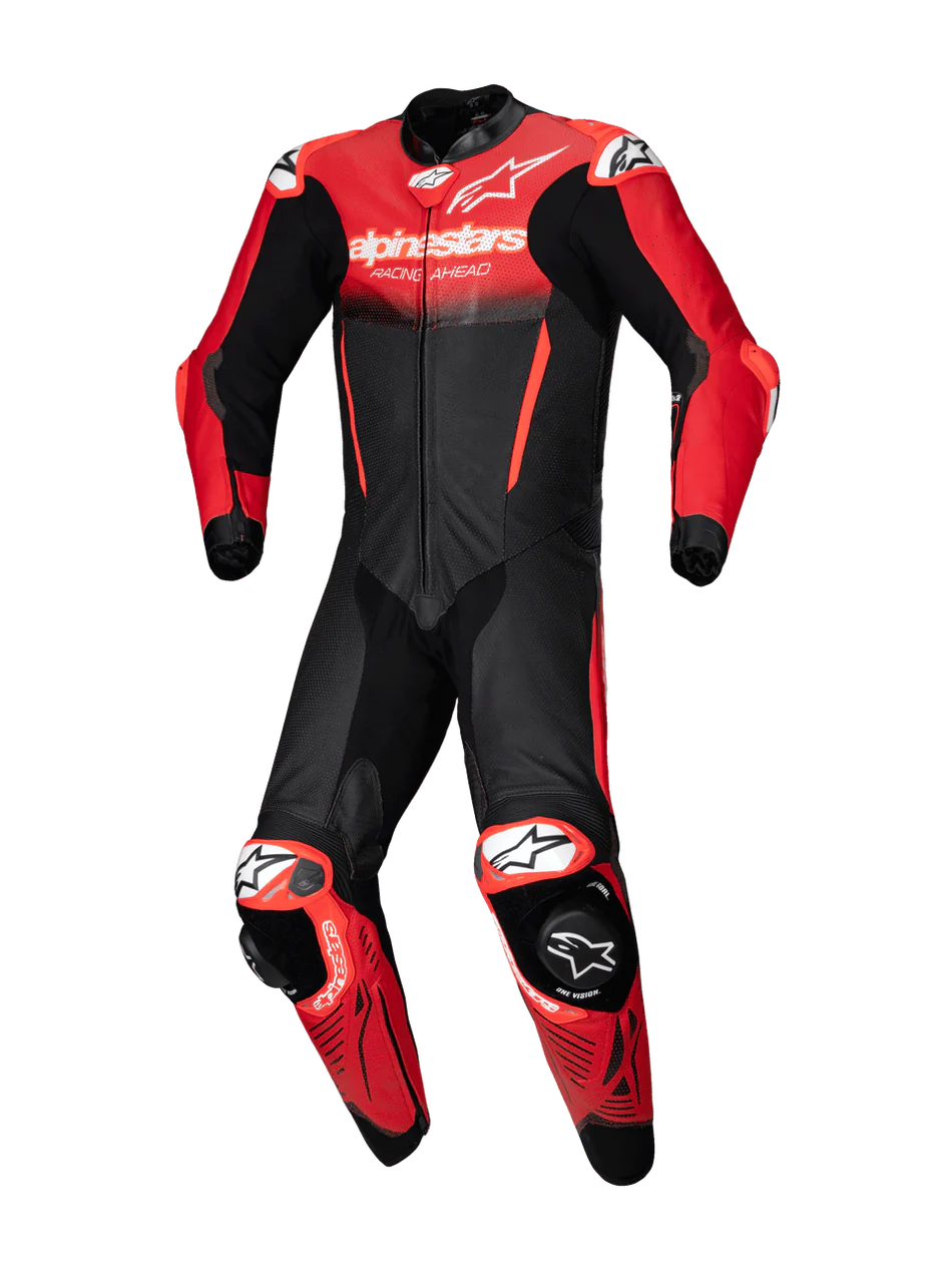 Alpinestars GPR7 1Pc Leather Suit - Black Mid Red