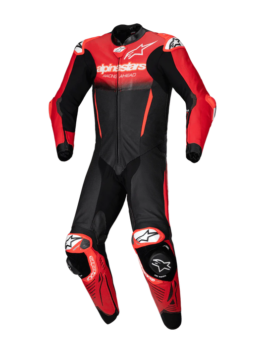 Alpinestars GPR7 1Pc Leather Suit - Black Mid Red