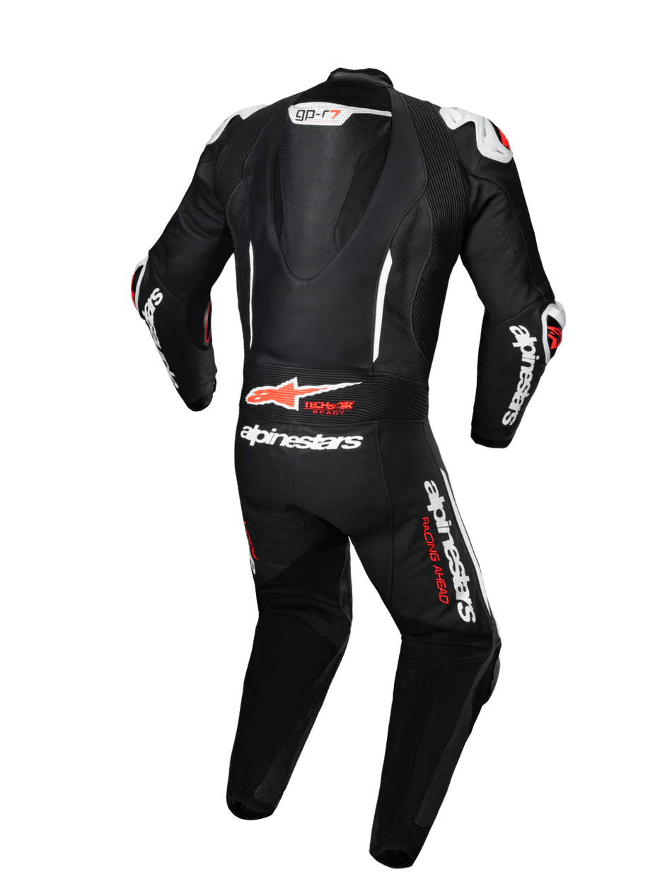 Alpinestars GPR7 1Pc Leather Suit - Black White Fluro Red