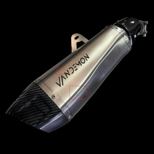 Vandemon - Kawasaki H2 SE SX Vandemon Titanium Slip-On Muffler 2018-24 (DS10)