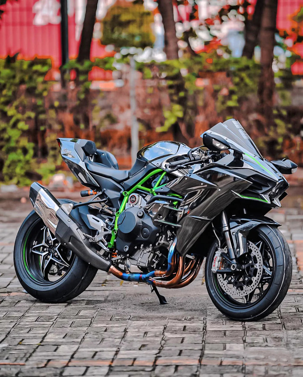 Vandemon - Kawasaki H2 H2R Vandemon Bimodal Stealth Titanium Exhaust System