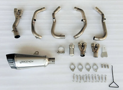 Vandemon - Kawasaki ZX4R-ZX4RR & ZX25R Titanium Low Mount Exhaust System 2023-2024