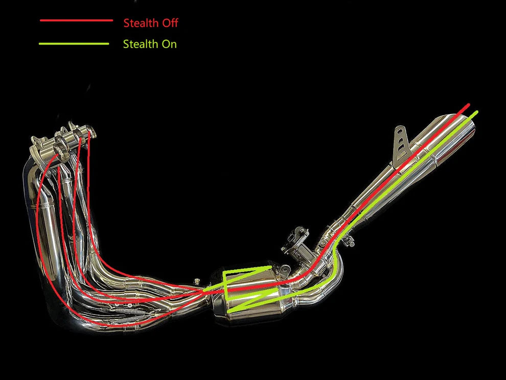 Vandemon - Kawasaki H2 H2R Vandemon Bimodal Stealth Titanium Exhaust System