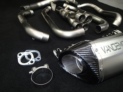 Vandemon - Kawasaki Z1000 & SX Vandemon Titanium Exhaust Single Titanium Muffler