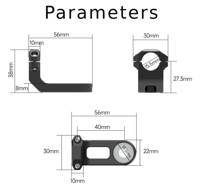 Chigee Rearview Mirror Mount M8/M10 Screw